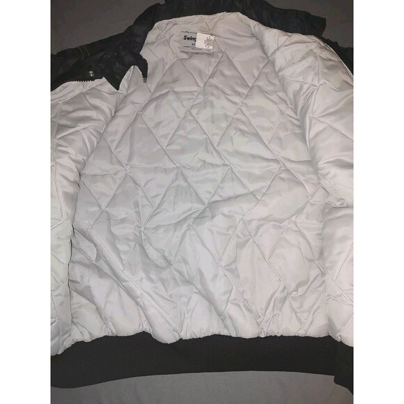 Vintage Swingster Jacket Men's XL Black Long Sleeve Made in USA Pockets - Picture 7 of 9